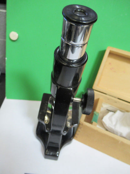 ANTIQUE RARE WOLLENSAK COLLECTABLE MINI MICROSCOPE OPTICAL AS PICTURED &H9-A-35