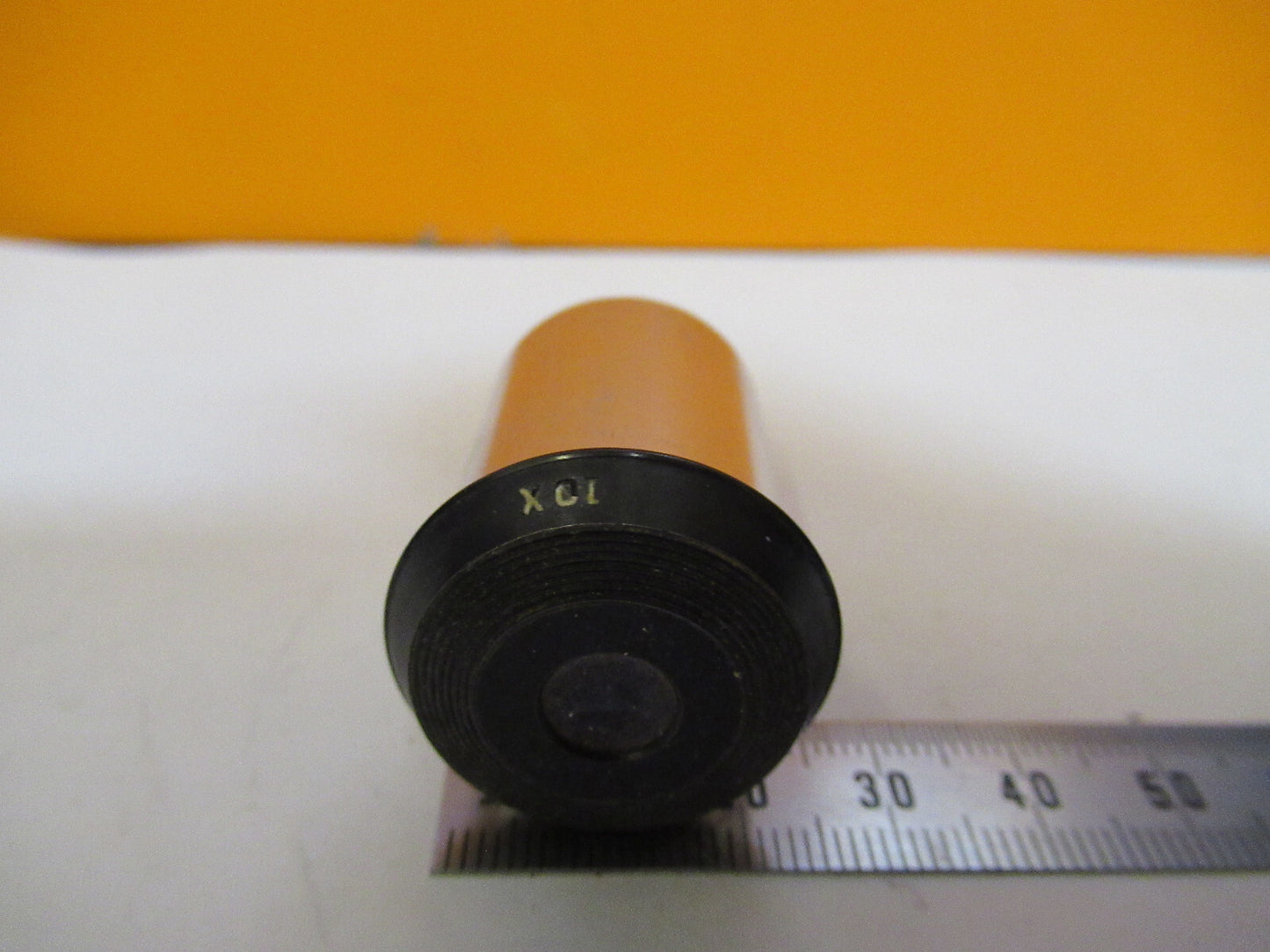ANTIQUE BAUSCH LOMB 10X  EYEPIECE OPTICS MICROSCOPE PART AS PICTURED S4-B-41