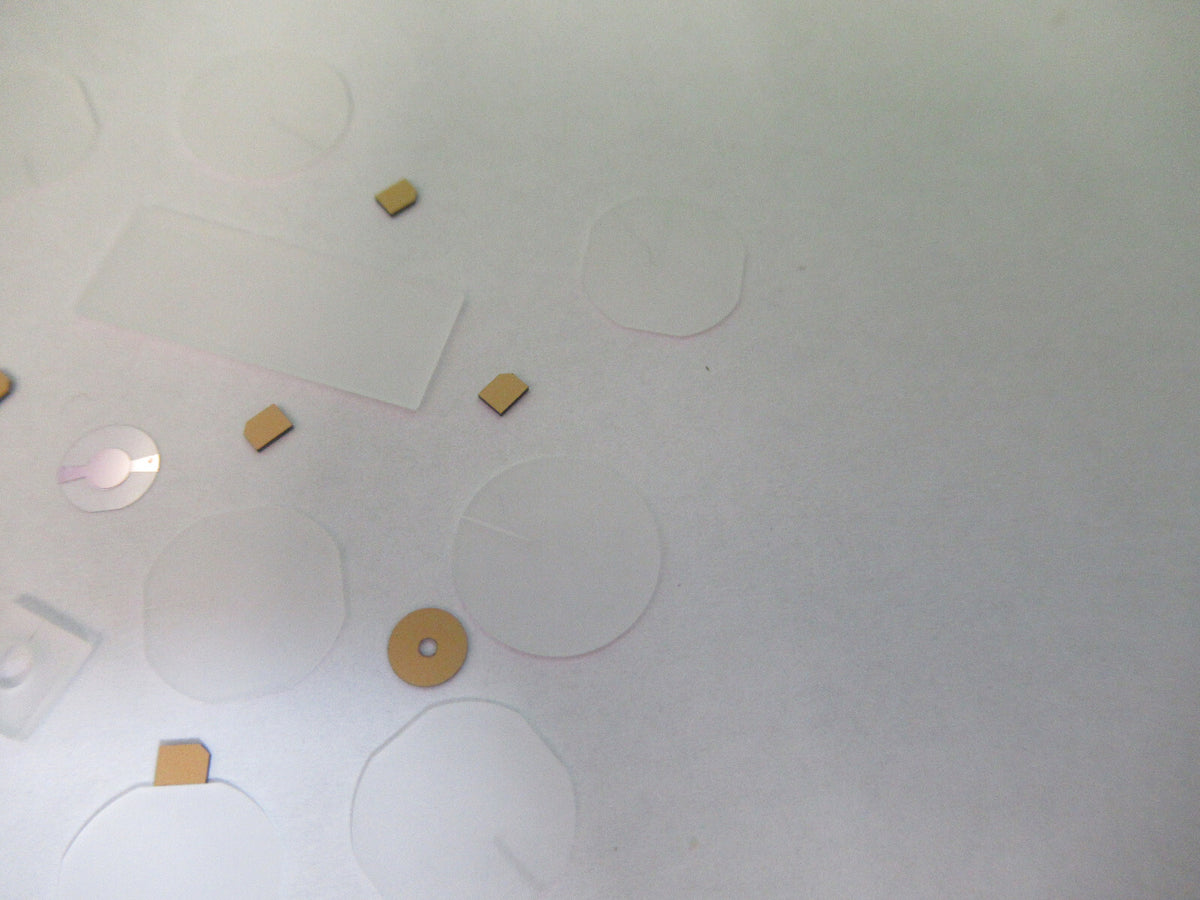 Lot Blanks Piezoelectric Quartz Crystal X-y-cut Gold Coated Piezo Sensor