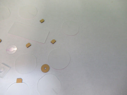 Lot Blanks Piezoelectric Quartz Crystal X-y-cut Gold Coated Piezo Sensor