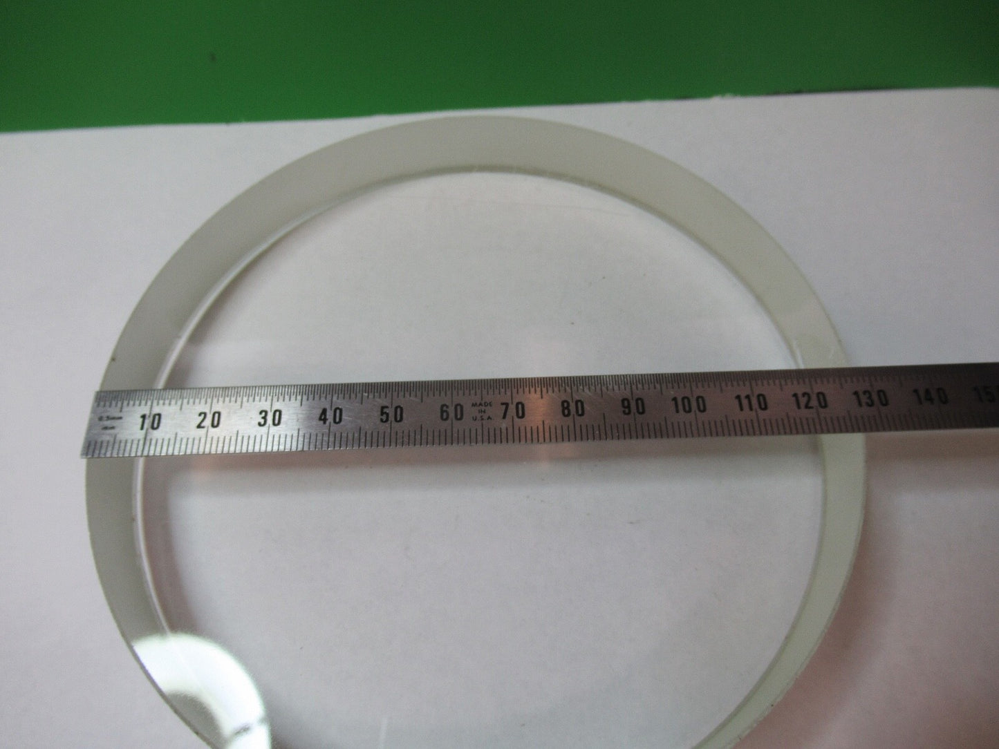 OPTICAL LARGE LENS BK7 GLASS [chipped] OPTICS AS PICTURED G5-A-25