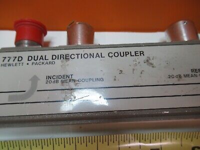 HP AGILENT 777D 4 GHz DIRECTIONAL COUPLER EMI TEST RF MICROWAVE AS PIC &17-B-08