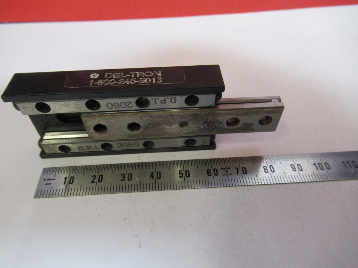 DEL-TRON LINEAR POSITIONING SLIDE BEARING PART AS PICTURED #H9-B-30