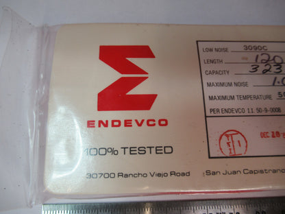 MEGGITT ENDEVCO 3090C LOW NOISE CABLE for ACCELEROMETER VIBRATION TEST F8-C-02