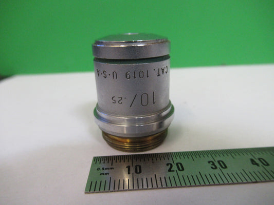 American Optical Co. Spencer Lens Co. Industrial Objective 10X Infinity Microscope Part
