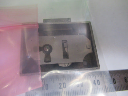BAUSCH LOMB LOCK WITHOUT KEY  MICROSCOPE PART AS PICTURED &G2-A-54