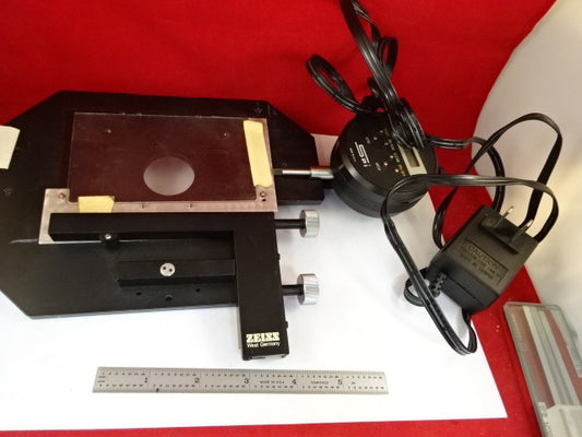 Carl Zeiss AG Germany Stage Spi Micrometer Specimen Table Microscope Part