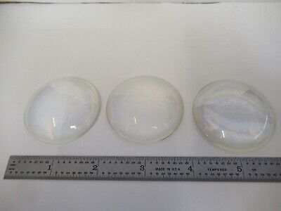 OPTICAL LOT 3 EA GLASS LENSES CX CC LASER OPTICS AS PICTURED &16-A-23