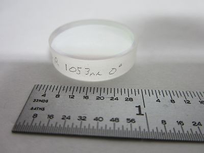 OPTICAL INFRARED FLAT FILTER LENS COATED LASER OPTICS BIN#R3-65