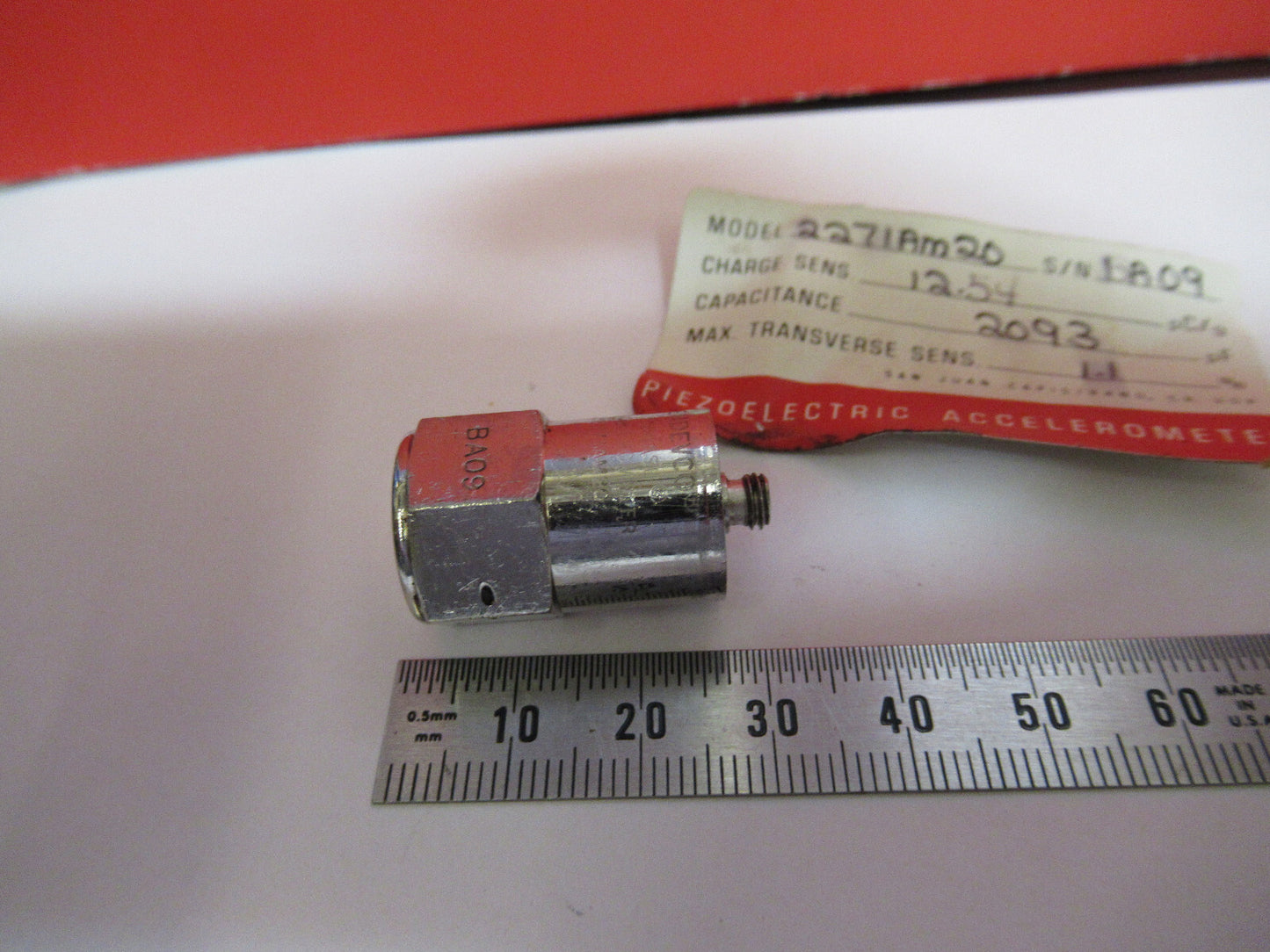 CRYOGENIC MEGGITT ENDEVCO 2271AM20 ACCELEROMETER VIBRATION SENSOR S3-B-44