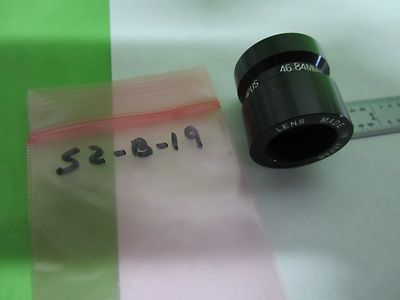 MICROSCOPE PART OLYMPUS LENS 78-8049-1819-7 46.84 mm OPTICS AS IS BIN#S2-B-19
