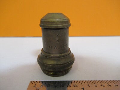 Antique Brass Unknown 2/3 Objective Microscope Part
