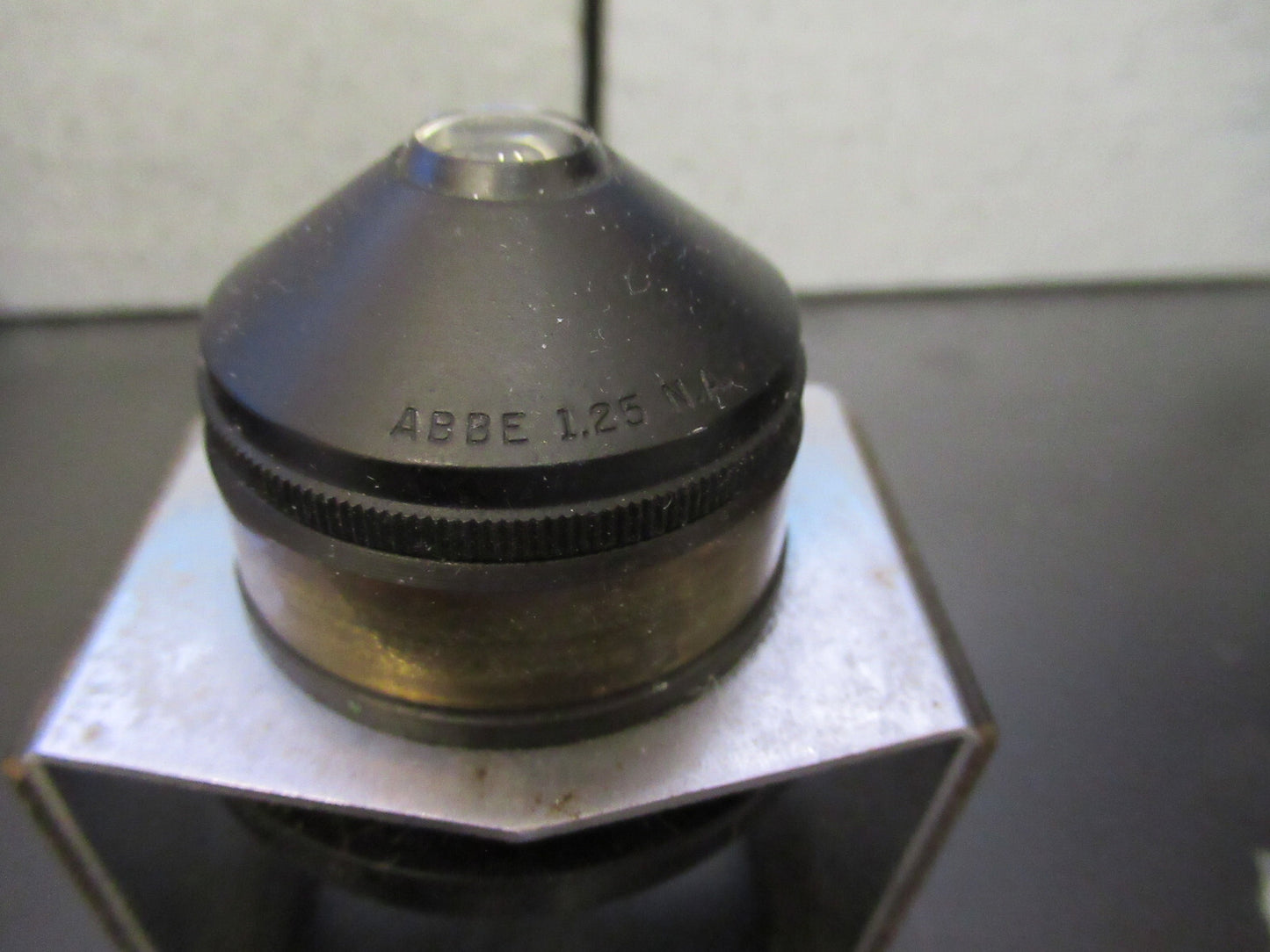 ANTIQUE SPENCER AO CONDENSER IRIS OPTICS MICROSCOPE PART AS PICTURED G8-A-64