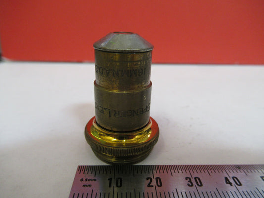 Antique Brass Spencer Lens Co. Objective 10X Microscope Part