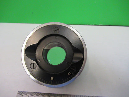 CARL ZEISS GERMANY ILLUMINATOR LENS + IRIS MICROSCOPE PART AS PICTURED X9-B-27