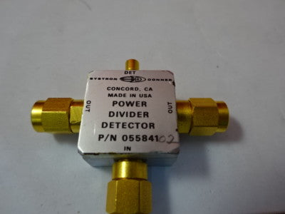 SYSTRON DONNER POWER DIVIDER DETECTOR MODULE RF MIL SPEC FREQUENCY AS IS #99-23