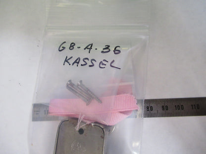 ANTIQUE LOCK + KEY for CBS KASSEL CABINET MICROSCOPE PART AS PICTURED G8-A-36