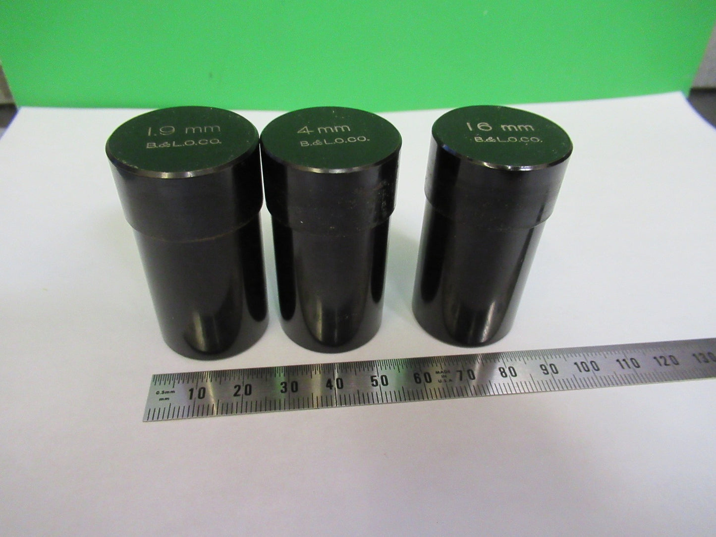 SPENCER AO EMPTY BRASS OBJECTIVE CANS MICROSCOPE PART AS PICTURED T4-B-06