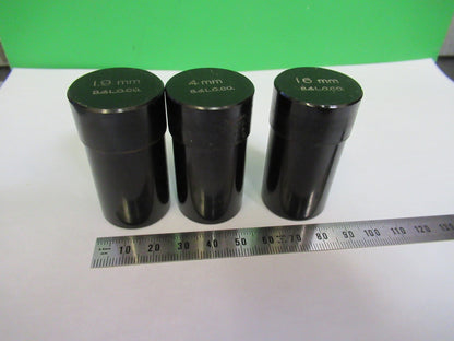 SPENCER AO EMPTY BRASS OBJECTIVE CANS MICROSCOPE PART AS PICTURED T4-B-06