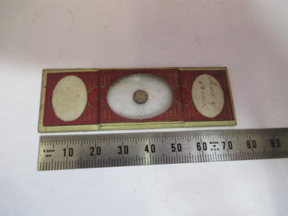 ANTIQUE VICTORIAN PREPARED SLIDE LONDON MICROSCOPE PART AS PICTURED 11-DT-C