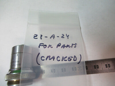 cracked Bausch & Lomb 10X Objective Microscope Part
