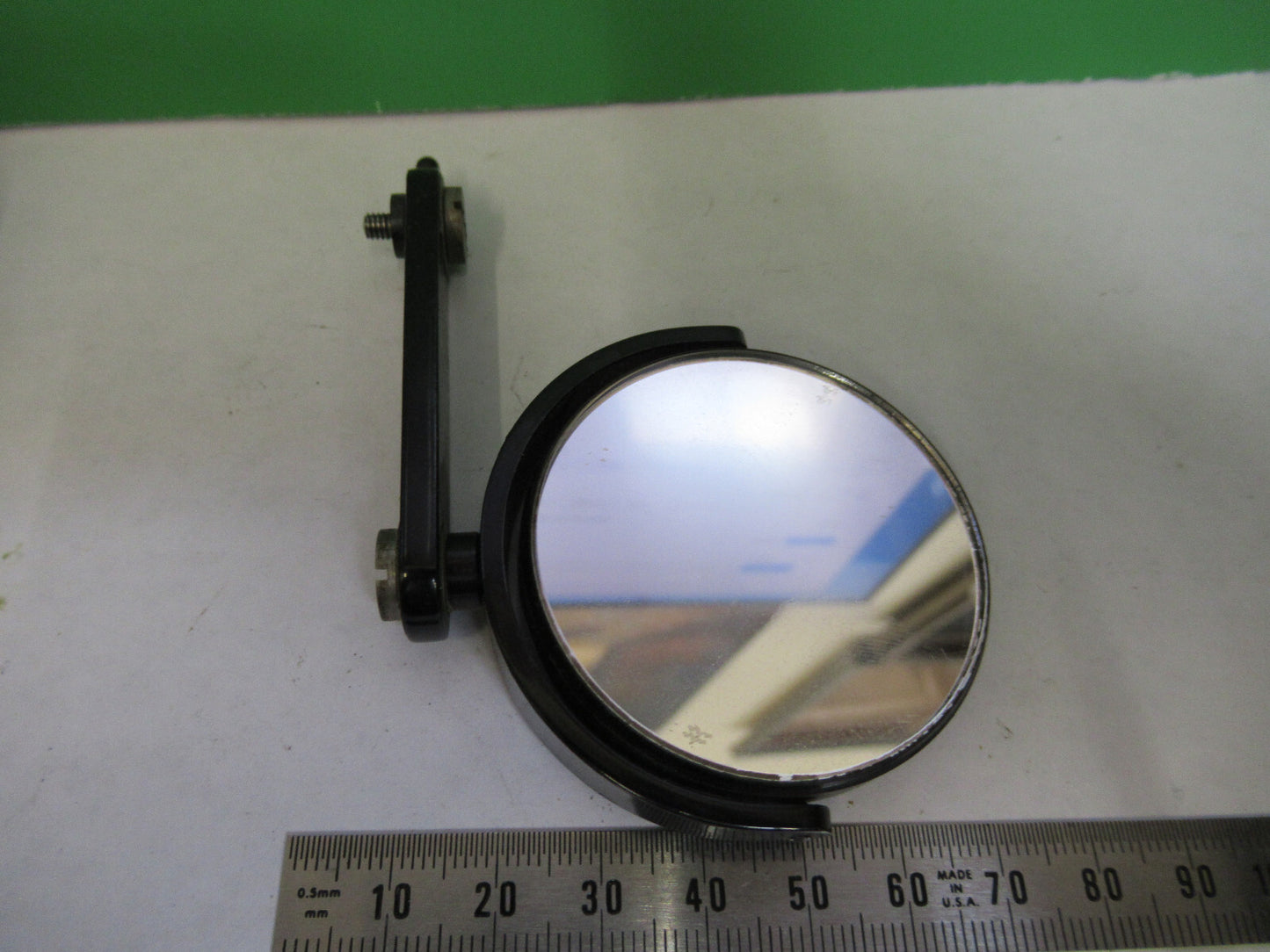 BAUSCH LOMB MIRROR ASSEMBLY MICROSCOPE PART OPTICS AS PICTURED X9-B-76