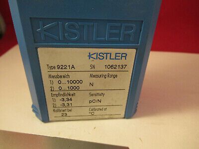 KISTLER SWISS 9221A LOAD CELL PRESSURE SENSOR PLASTIC MOLD AS PICTURED &C6-FT-97
