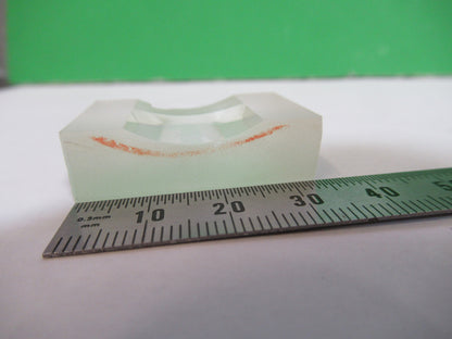 OPTICAL  RECTANGULAR PLANO CONCAVE LENS OPTICS AS PICTURED 80-B-12