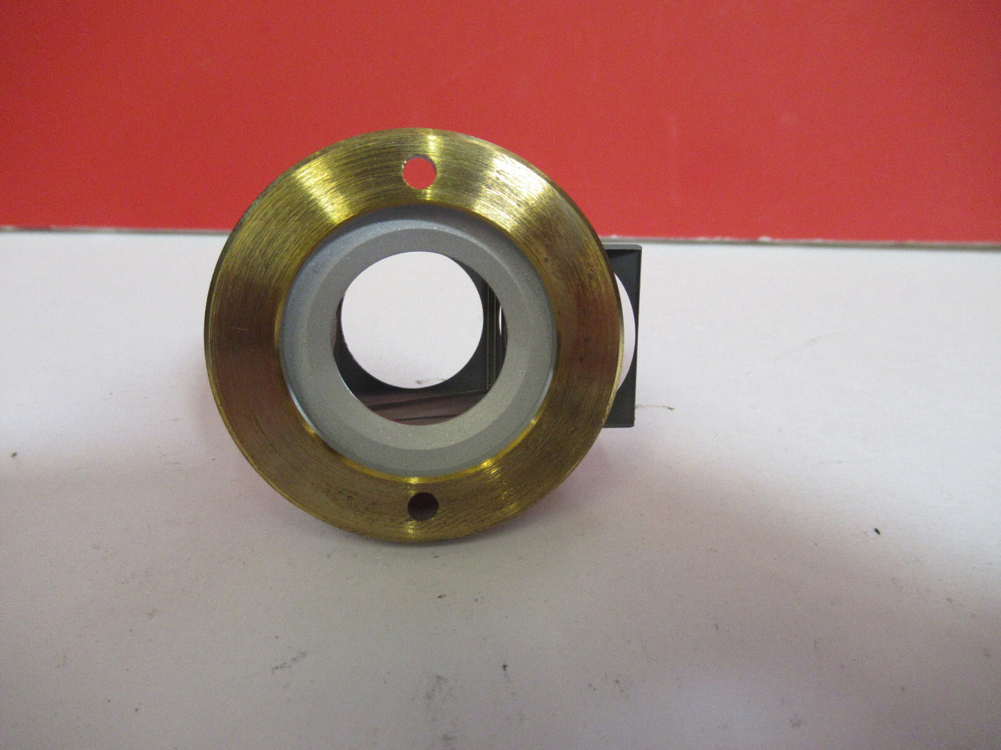 OPTICAL PRISM ZEISS GERMANY HEAD MICROSCOPE PART AS PICTURED S9-FT-95