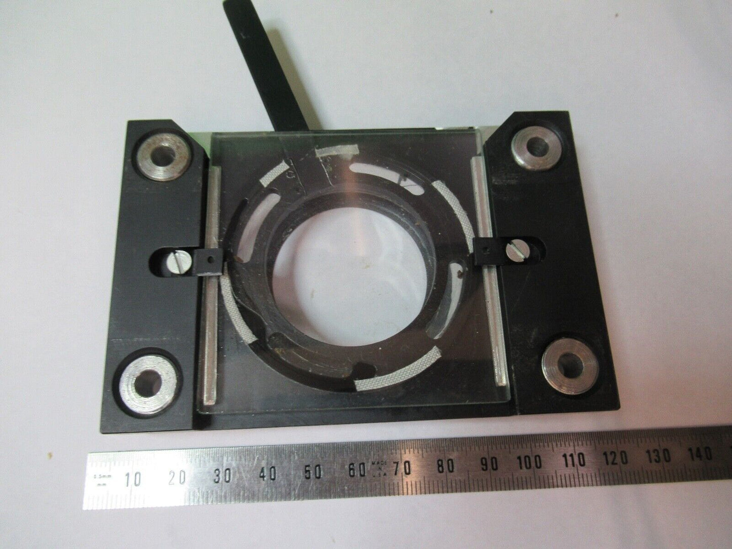 WILD HEERBRUGG SWISS STAGE ASSEMBLY MICROSCOPE PART AS PICTURED G5-A-05