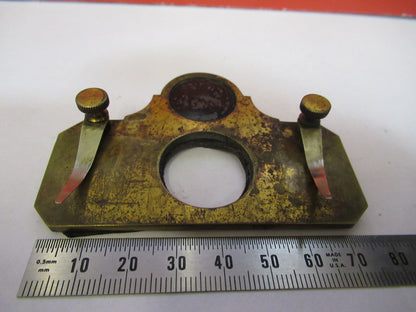 Antique Brass Beck London Rare Stage Table Microscope Part