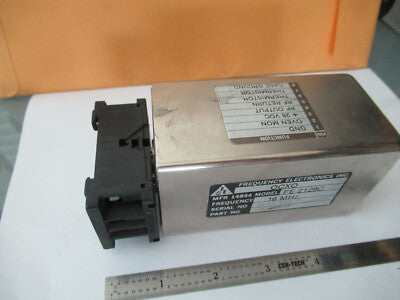 FREQUENCY ELECTRONICS FEI QUARTZ OSCILLATOR 16 MHz for parts AS PICTURED F3-A-81