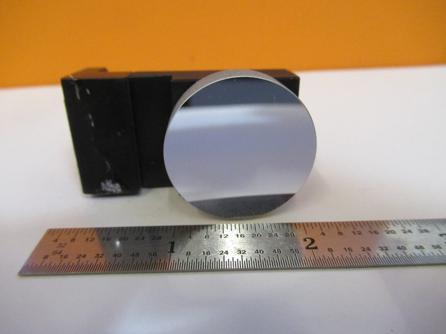 OLYMPUS JAPAN OPTICAL MOUNTED CONCAVE MIRROR MICROSCOPE PART as pictured A2-A-52