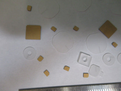 Lot Blanks Piezoelectric Quartz Crystal X-y-cut Gold Coated Piezo Sensor