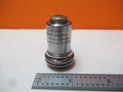 BAUSCH LOMB VINTAGE OBJECTIVE 43X OPTICS MICROSCOPE PART AS PICTURED &16-A-59