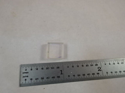MINI BEAM SPLITTER COATED LASER OPTICAL OPTICS PART AS PICTURED &Z7-31a