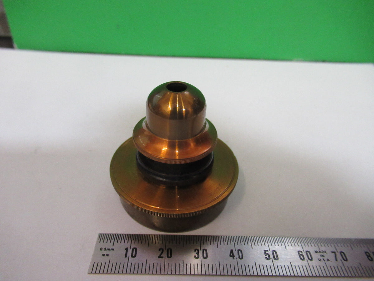 Antique Brass Condenser Piece UK England Microscope Part