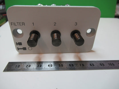 OLYMPUS JAPAN FILTER ASSEMBLY OPTICS MICROSCOPE PART AS PICTURED &83-B-40