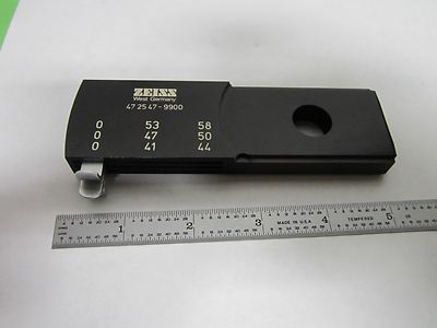 Microscope Optical Slide Filter Carl Zeiss AG Germany 472547-9900 Optics
