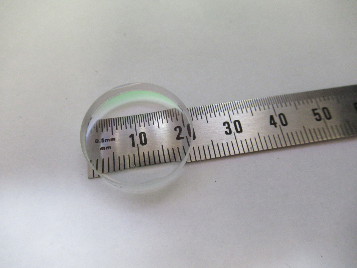 OPTICAL  MIL SPEC BK7 CIRCULAR PLANO CONCAVE LENS OPTICS AS PICTURED 80-B-14