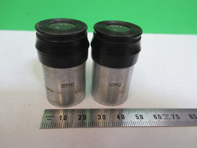 Pair 12X Spencer Lens Co. Eyepiece Ocular Lens Microscope Part