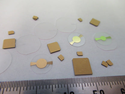 Lot Blanks Piezoelectric Quartz Crystal X-y-cut Gold Coated Piezo Sensor