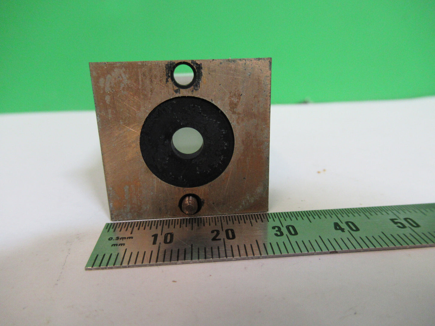 ANTIQUE BAUSCH LOMB PRISM HEAD OPTICS MICROSCOPE PART AS PICTURED S4-B-06