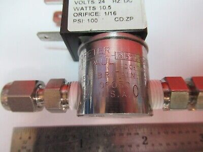PETER PAUL ELECTRONICS SOLENOID VALVE 24V DC 100 PSI AS PICTURED &5M-X3