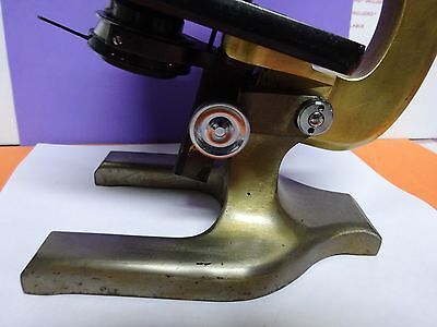 BRASS MICROSCOPE SPENCER ANTIQUE AMERICAN OPTICS &IL-2-20