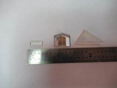 Lot 3 Ea Mini Prisms Optical Glass Mil Spec Laser Optics