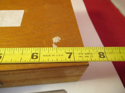 EMPTY MAHOGANY WOOD BOX RION ACCELEROMETER INSTRUMENTS JAPAN AS PICTURED #FT-1