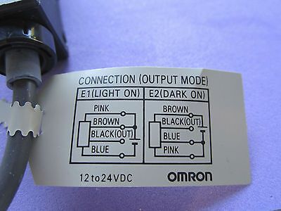 OMRON PHOTOELECTRIC E3R-SDE4 SENSOR