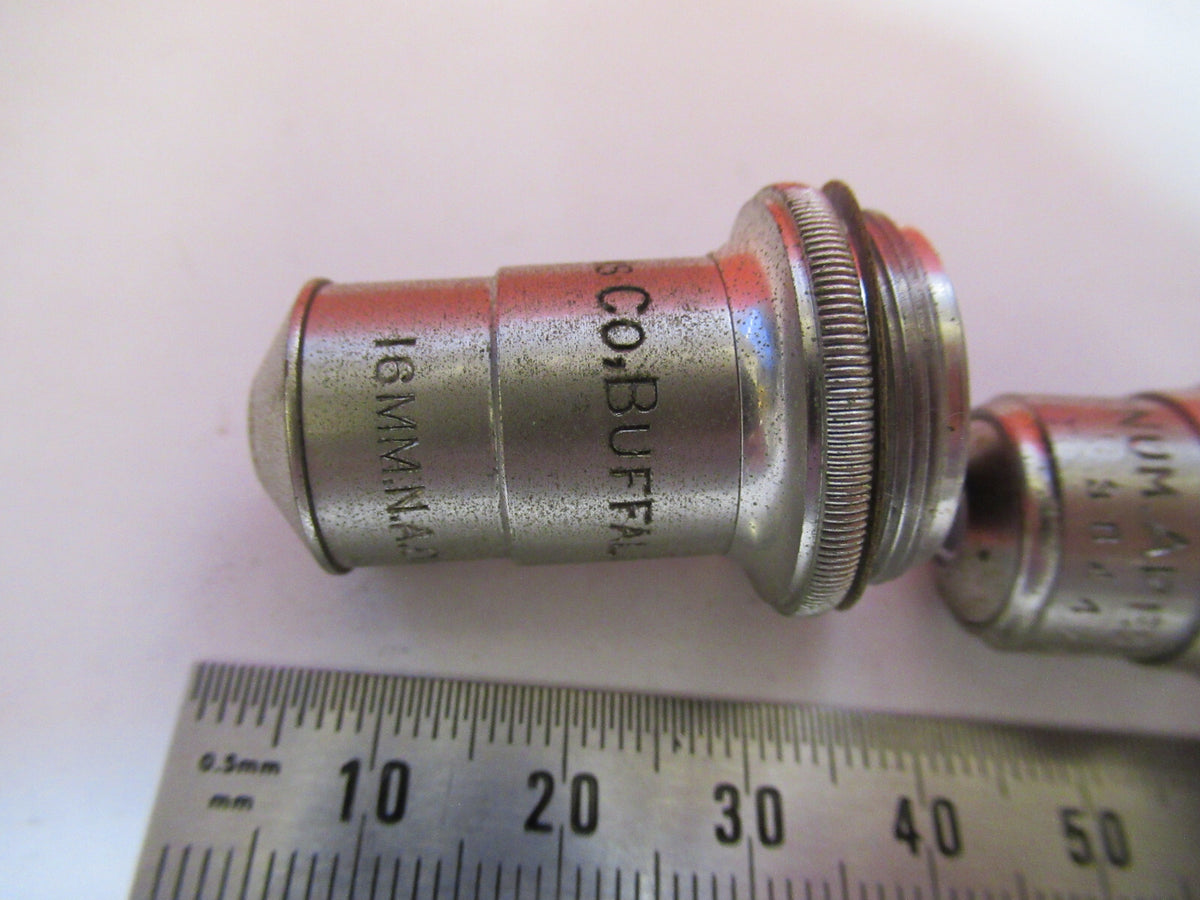 Lot Antique American Optical Co. Spencer Lens Co. Objectives Optics Microscope Part