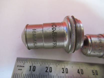 Lot Antique American Optical Co. Spencer Lens Co. Objectives Optics Microscope Part